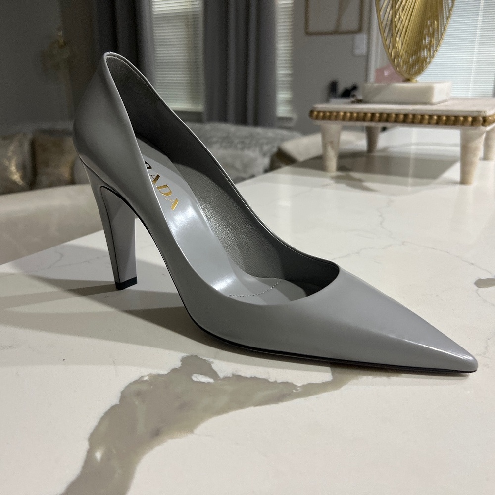 Prada Brushed Leather Pumps